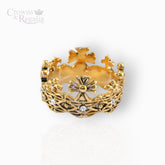 Prince of Wales 1911 Crown Brass /w CZ - Ring
